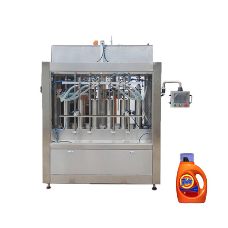 Pilnībā automātiska virzuļa 4/6/8 daudzgalvu šķidruma / tīra ūdens pudeļu pildīšanas iepakošanas / iepakošanas mašīna (AFLS-840/860/880) 